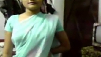 A Seductive Indian Girl In A Saree (New)