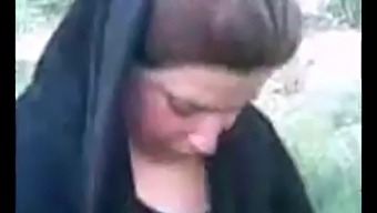 Young Arab Woman'S Hijab In Public