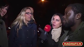 Interracial Milf Enjoys Public Sex In Lingerie