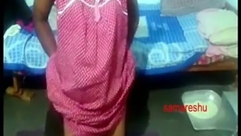 Village Couple In Telugu And Hindi Indulge In Eating Pussy