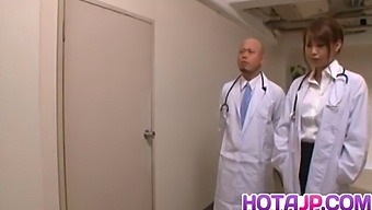 Arisa Ebihara Receives Medical Treatment From Three Doctors Who Also Enjoy Sexual Encounters With Her