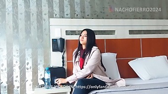 Innocent Teen With A Stunning Face Takes On A Big Dick For The First Time
