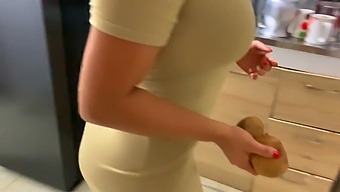 My Stepsister Gets Caught In The Kitchen And We End Up Having Real Sex