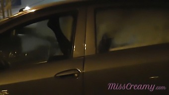 Exhibitionist Wife Shows Off Her Body In Public Parking Lot