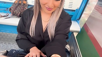 Latina Teen Gives A Blowjob And Rides Her Stepbrother'S Best Friend In A Cable Car