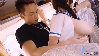 A Busty Taiwanese Woman Has Sex With A Stranger On A Bus