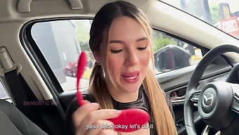 Dani Ortiz'S Vibrating Pleasure While Driving