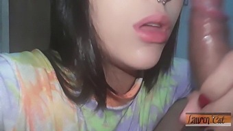 A Brunette From Brazil Receives A Facial