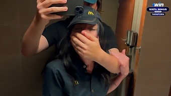 Daring Bathroom Encounter Leads To Passionate Lovemaking With A Mcdonald'S Employee Due To Spilled Soft Drink. - Eva Soda