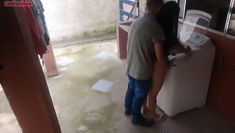 Brazilian Housewife Gets Her Laundry Repaired By A Cock-Hungry Repairman