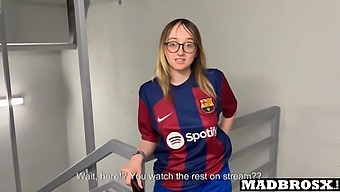 Latina Couple Gets Double Penetrated In The Stadium Corridors By Psg Fans