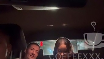 Amateur Couple Gets Naughty With Uber Driver In Public