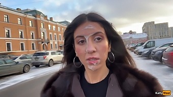 A Random Person Masturbated And Gave Me Oral Sex In The Parking Lot, Then Strolled Around With My Semen On My Face - Cumwalk
