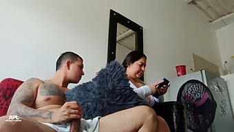 Teen Stepsister Surprises Me While I'M Pleasuring Myself And Offers To Take Over