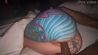 Olivia Gardens Takes A Black Rod In Her Tight Pussy In Slow Motion