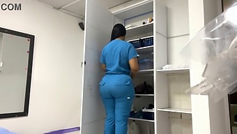 Latina Nurse With Big Natural Tits Records Bbw Patient'S Solo Session