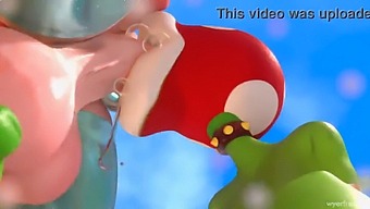 Princess Rosalina, The Horny Slut, Gives A Great Blowjob In This Animated Porn Video.
